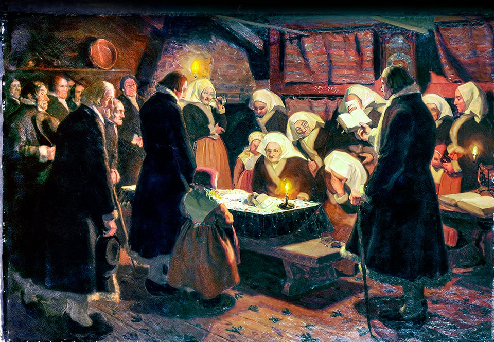 likvaka leksand 5Tb jSH NK70F Likvaka i Leksand skildrad av Emerik Stenberg, 1897